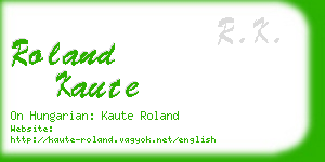 roland kaute business card